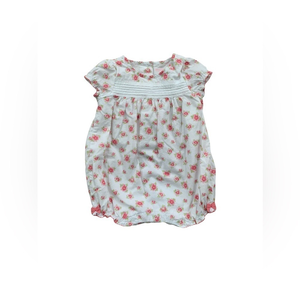 Janie and Jack Size 3-6 Months Floral Bubble Romper